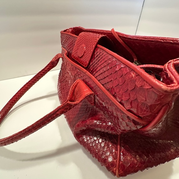Red Python Women's Bag - Picture 4 of 11